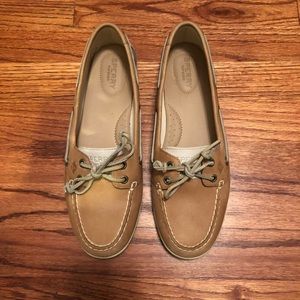 Tan Sperry Top Siders